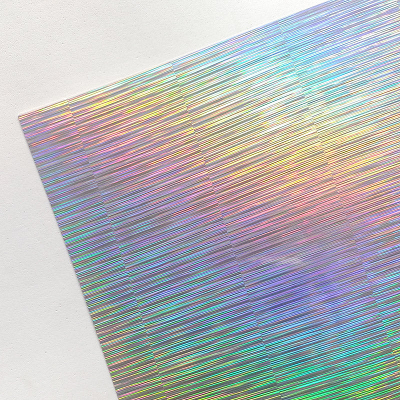 Cartulina Holográfica de Lineas - 250gr - Pliego 50x70cm