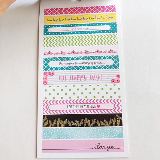 Block de Stickers para Planners Letras