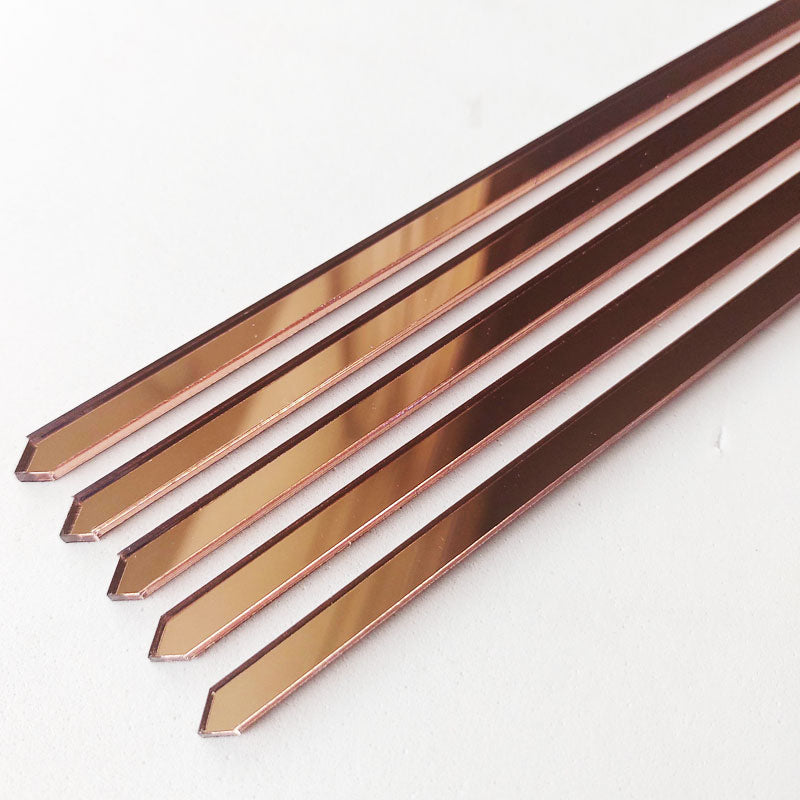 10und, Palitos acrílicos para toppers - Oro Rosa espejo