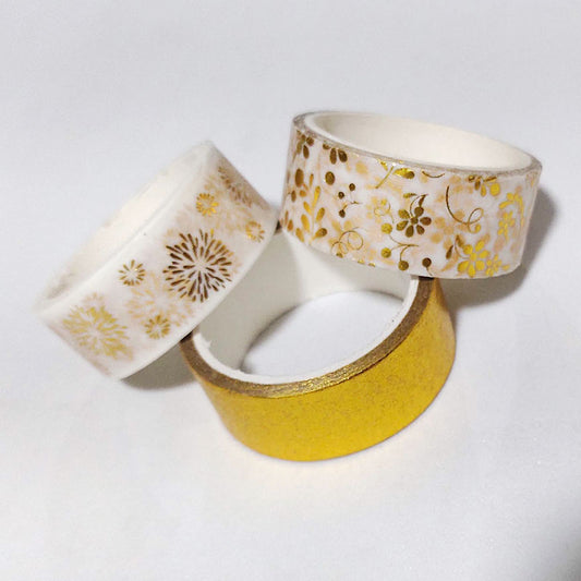 Washi tape con diseños Dorados