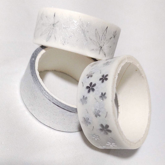Washi tape con diseños Plata