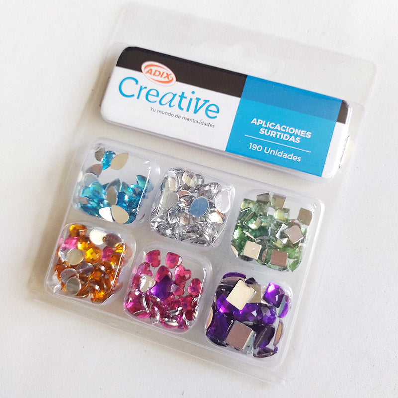 Surtido de Aplicaciones Brillantes, 190 unidades