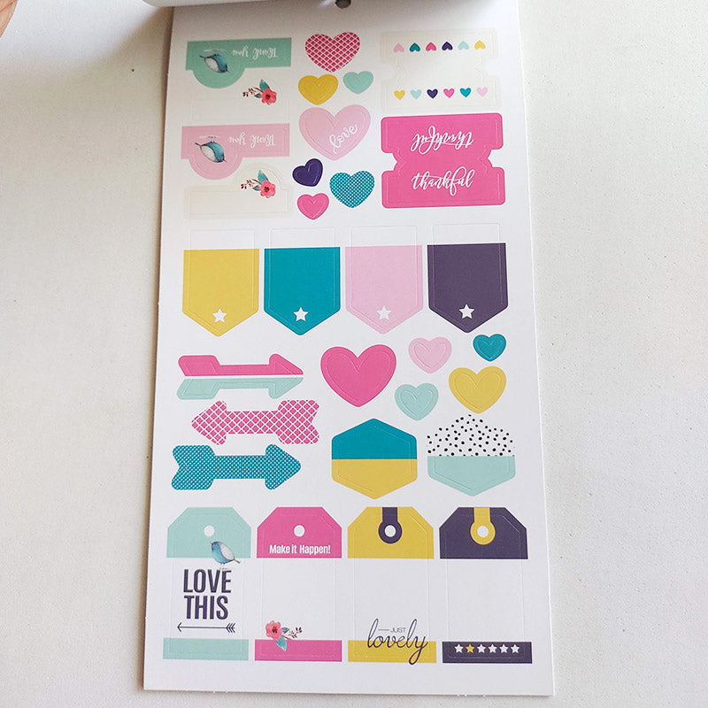 Block de Stickers para Planners Letras