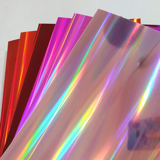 Cartulina Holográfica con diseño lineal - A4 - 250gr