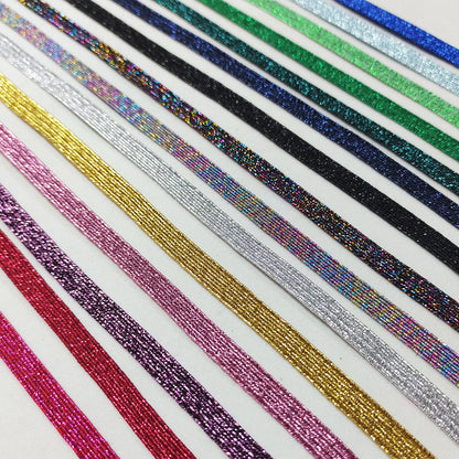 Elásticos brillantes de 6mm, por metro