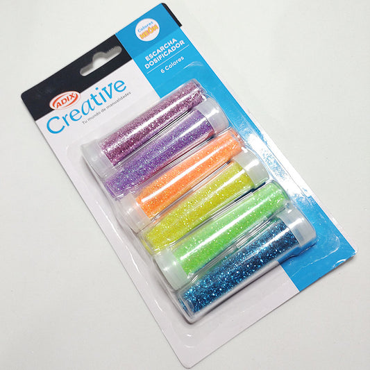 Escarcha neon con dosificador de 6 colores