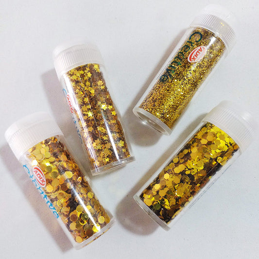 Set de Confeti / Glitter Dorado