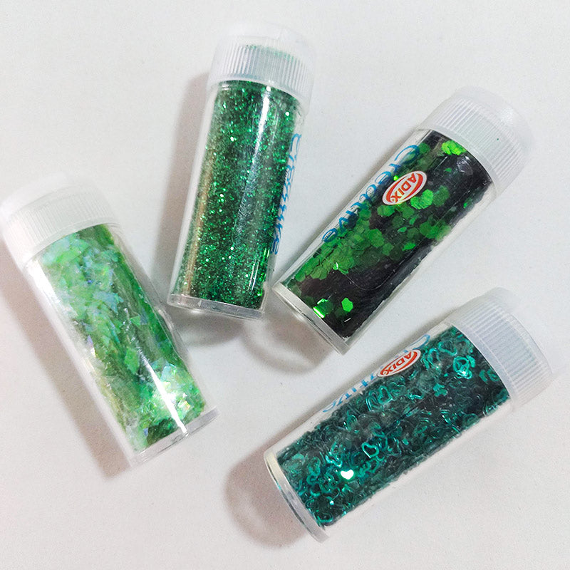 Set de Confeti / Glitter Verde